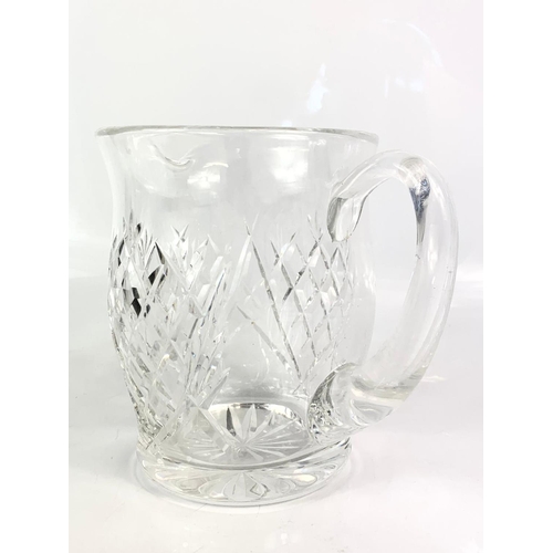 433 - Large Waterford crystal jug. 16cm