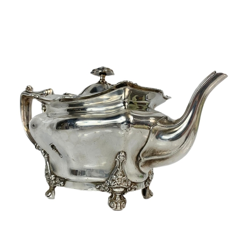 437 - 3 piece Victorian silver plated tea service by Riddels