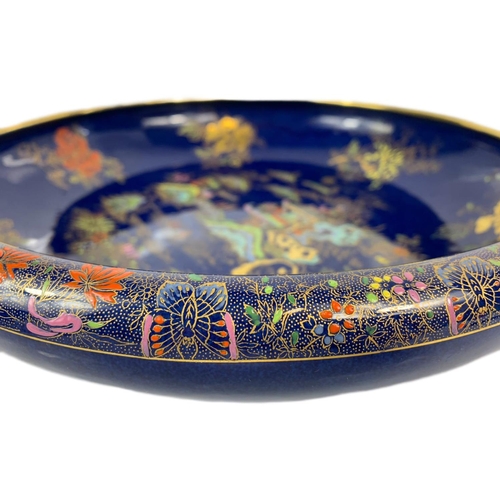 451 - Large vintage Lawleys' pottery Oriental pattern bowl, circa 1930s. 34x8cm