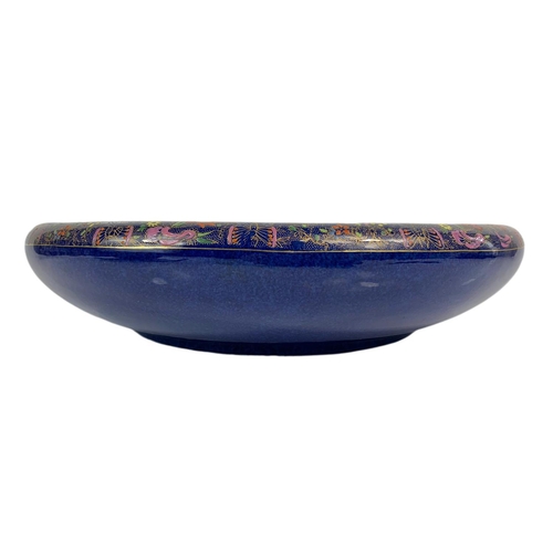 451 - Large vintage Lawleys' pottery Oriental pattern bowl, circa 1930s. 34x8cm