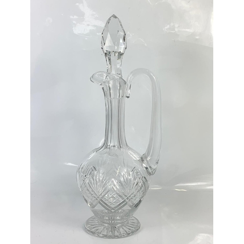 453 - Large Thomas Webb crystal decanter. 35cm