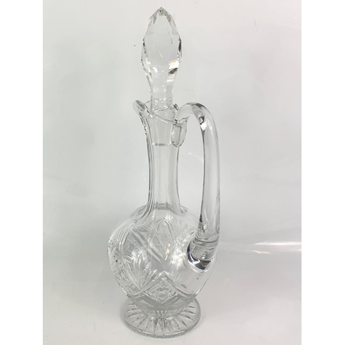 453 - Large Thomas Webb crystal decanter. 35cm