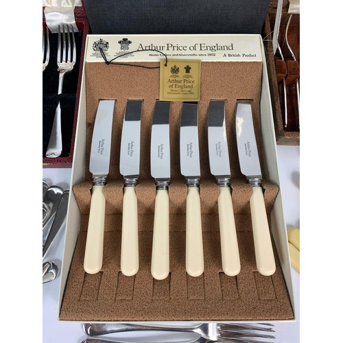 180 - 3 boxes of silver plated cutlery with bags of cutlery