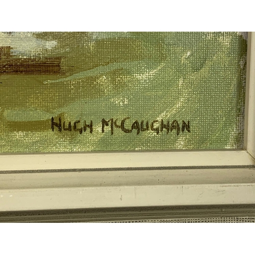 100 - Hugh McCaughan oil painting, 68cm x 52cm