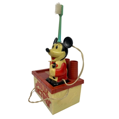 258 - Vintage Micky Mouse Factory novelty toothbrush, 13cm x 9cm x 24cm