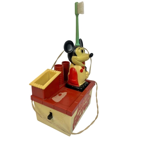 258 - Vintage Micky Mouse Factory novelty toothbrush, 13cm x 9cm x 24cm