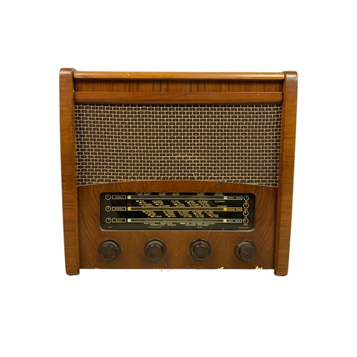275 - Vintage walnut record player, 43cm x 36cm x 40cm