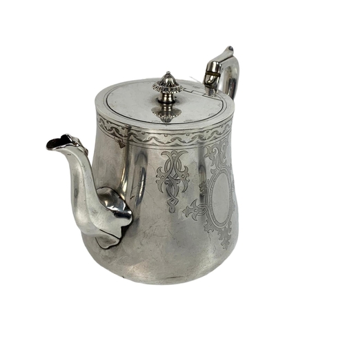 507A - Edwardian 3 piece silver plated tea service