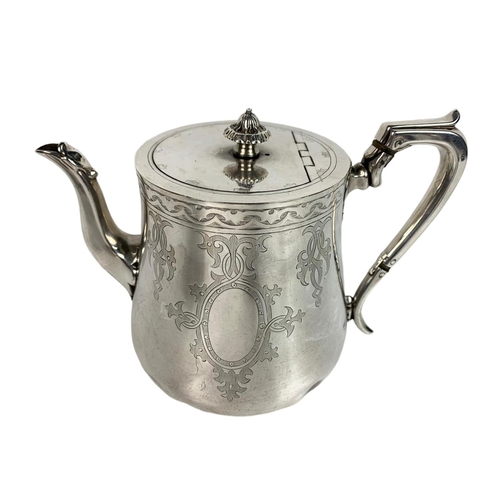 507A - Edwardian 3 piece silver plated tea service