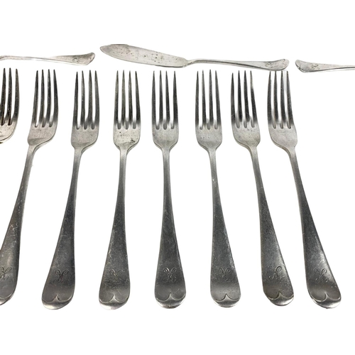 515 - Early 20th century Walker & Hall silver plated cutlery