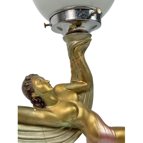 59 - 1930’s Art Deco lamp. 60cm