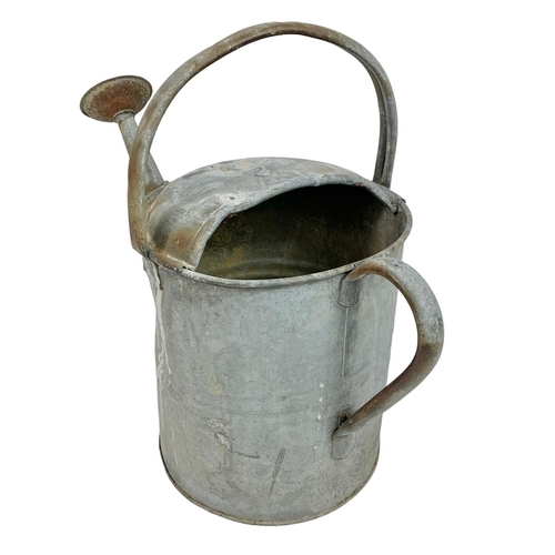67 - Vintage galvanised watering can