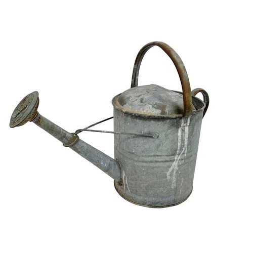 67 - Vintage galvanised watering can