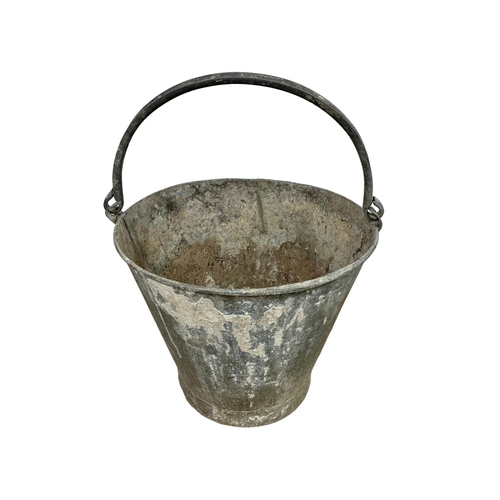 76 - Vintage Hawes galvanised watering can and bucket
