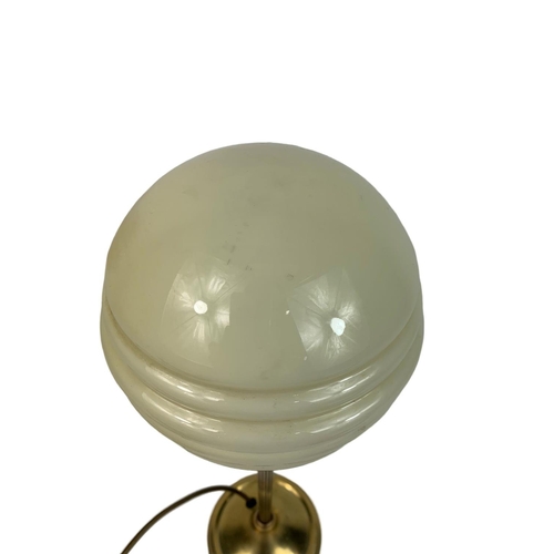 88 - Brass Art Deco style lamp, 45cm