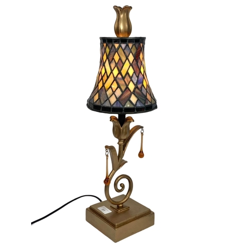 91 - Tiffany style lamp, 55cm