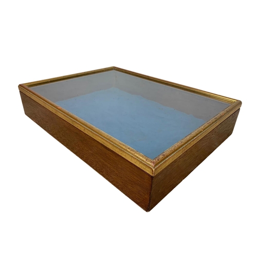 Vintage table top jewellery display case, 61cm x 46cm x 12cm