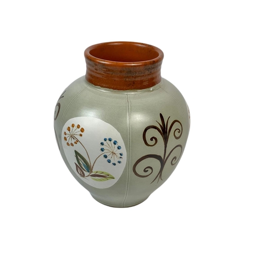 644 - Glyn Colledge Bourne Denby pottery vase. 20 x 23cm