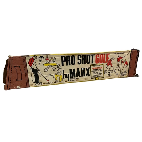 368b - Vintage Pro Shot Golf by Marx. Box measures 92cm