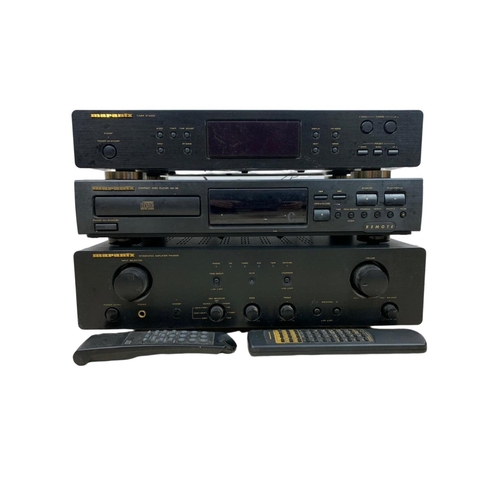 105 - Rare vintage Marantz stereo system. Compact disc player, Tuner and amplifier. 44cm x 30cm x 29cm