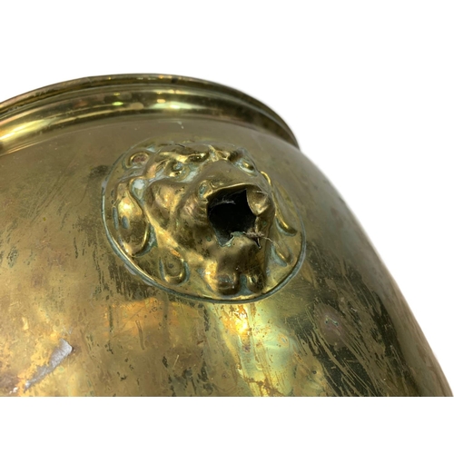 110 - Victorian brass coal bucket. 36 x 27cm