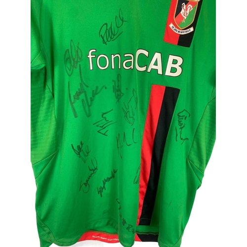 178 - 2 signed Glentoran football shirts, 2009 squad including Keith Gillispie