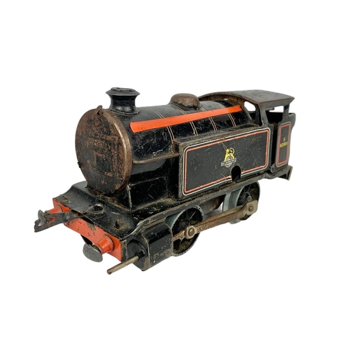 225 - Vintage Hornby Railways train and carriages.