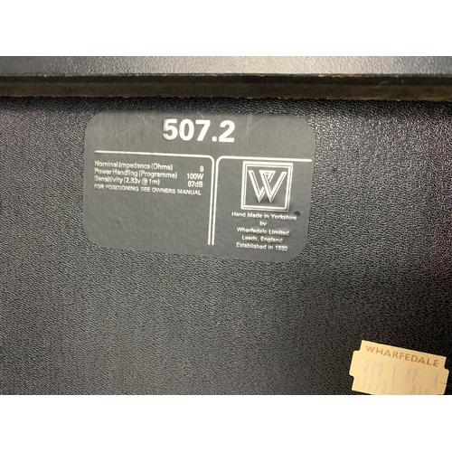 298 - Pair of Wharfedale speakers. 25.5 x 29.5 x 49cm