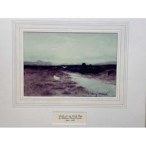 301 - Vintage Percy French print in a gilt frame 54 x 47.5cm