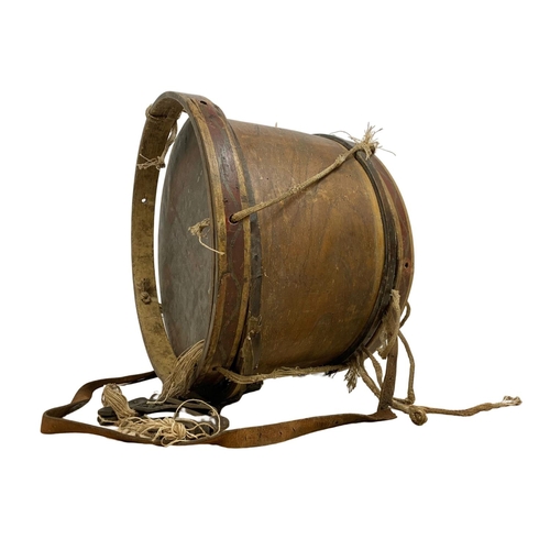 302 - Victorian loyalist drum with William III image, 40cm x 30cm