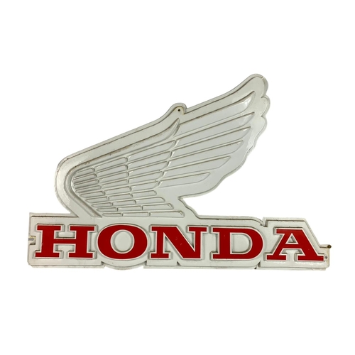 344 - Vintage Honda sign. Plastic. 84.5 x 55cm