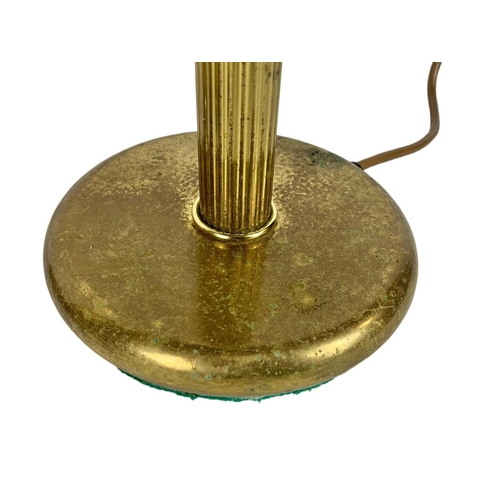 361 - Pair of brass lamps, 44cm