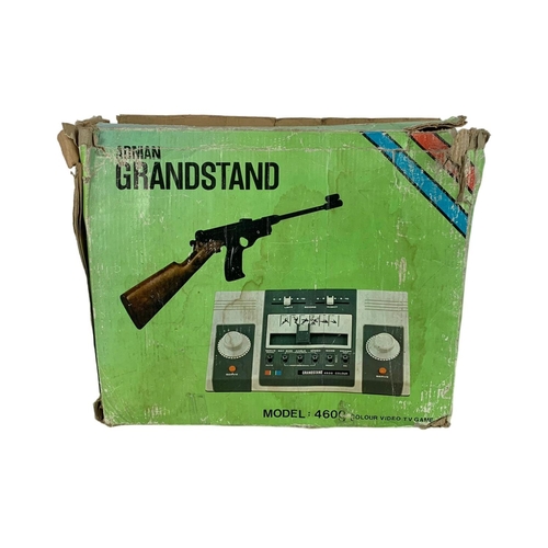 367 - Adman Grandstand colour video TV game in box. Model 4600