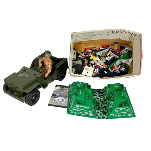 369 - Quantity of LEGO and an Action Man figure with jeep