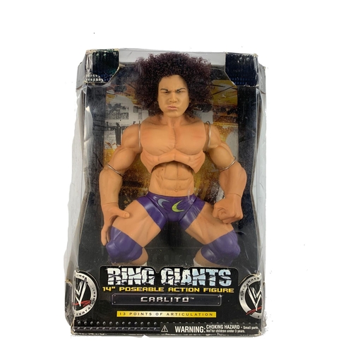 378 - Ring Giants 14inch posable action figure “Carlito” in box.