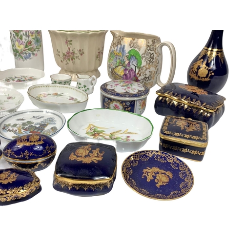 524 - Quantity of pottery, including Limoges, Royal Tara, Aynsley, Wedgwood etc