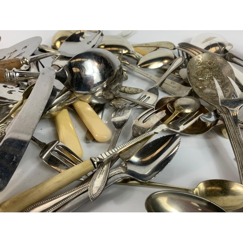 540 - Quantity of silver plated cutlery