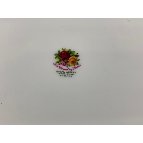 575 - 4 Royal Albert Old Country Roses sandwich trays. 29.5 x 17cm