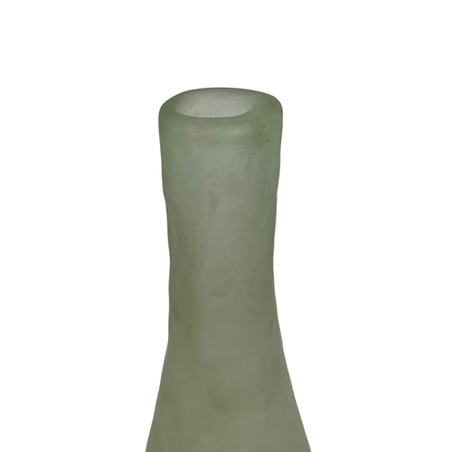 605 - Early 20th century French glass vase. 35cm