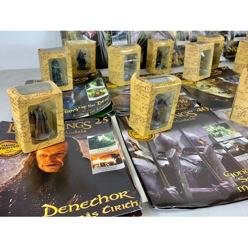 635 - Quantity of The Lord Of The Rings collectors models. Boxes measure 11cm