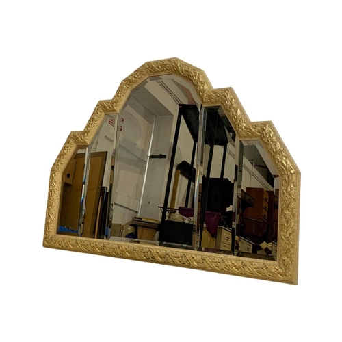 157 - Large gilt framed mirror, 110cm x 83cm