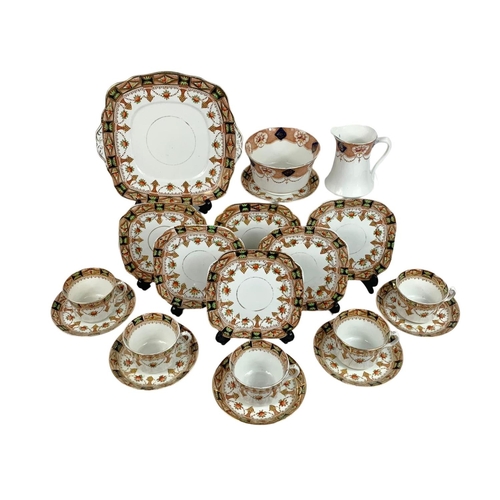 618 - 20 piece Roslyn China tea set.