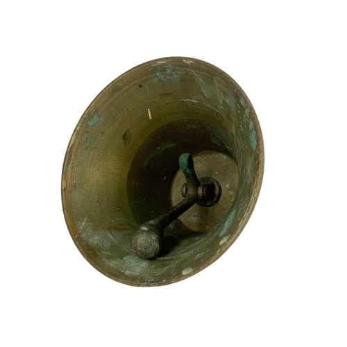 627 - Victorian brass bell. 13 x 16cm