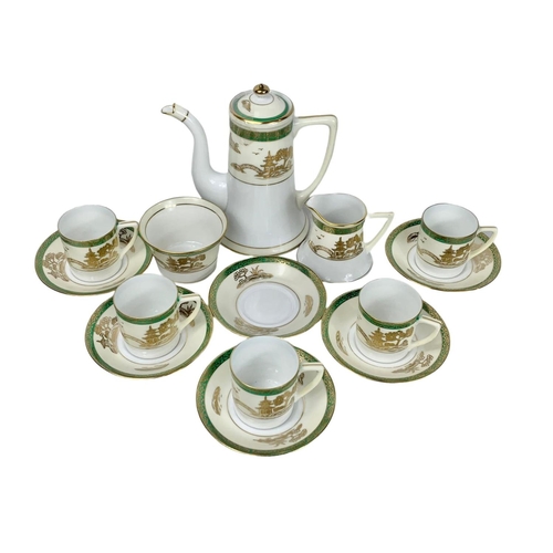 756 - Noritake coffee set.