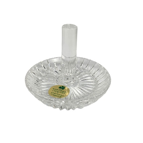 467 - Tyrone crystal ring holder. 6.5cm