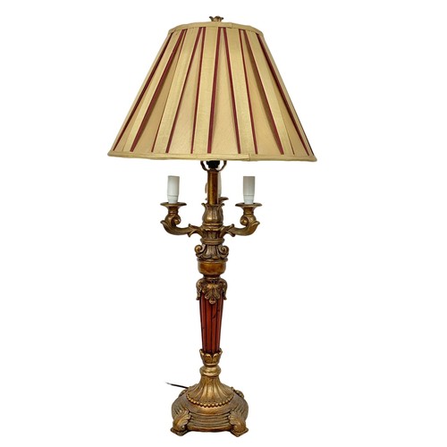 771 - Large ornate table lamp. 87.5cm