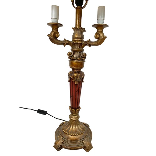 771 - Large ornate table lamp. 87.5cm