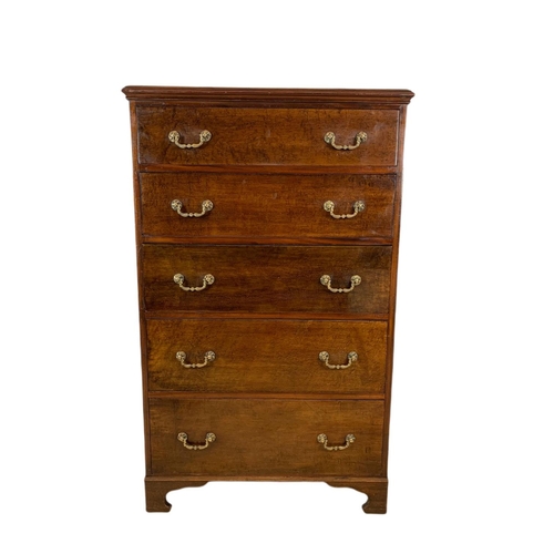 1212 - Large 19th century mahogany chest of drawers. 79 x 50 x 129cm