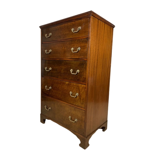 1212 - Large 19th century mahogany chest of drawers. 79 x 50 x 129cm