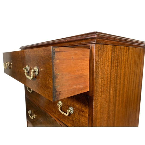 1212 - Large 19th century mahogany chest of drawers. 79 x 50 x 129cm